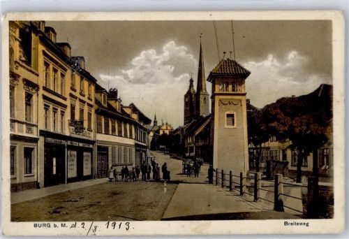 39288 O3270 Burg b Magdeburg 1913 - Breiteweg