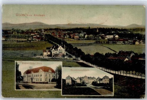 34454 W3548 Arolsen 1908 - Postamt Schloss