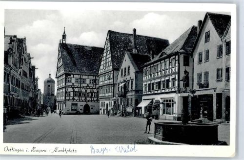 Oettingen Marktplatz Brunnen
