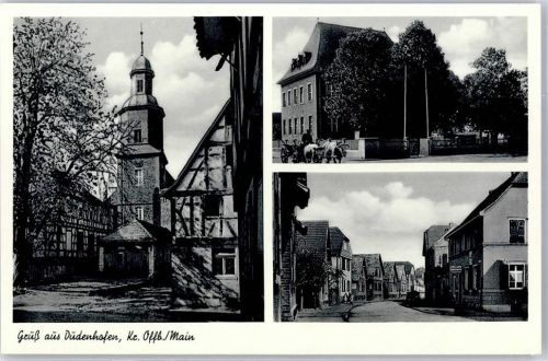 63110 W6054 Dudenhofen , Kr Offenbach am Main - Straße Kirche