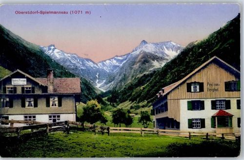 87561 W8980 Spielmannsau - Pension Berghof Gasthaus Spielmannsau