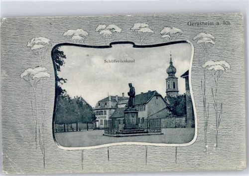 Gernsheim 1914 Schöfferdenkmal
