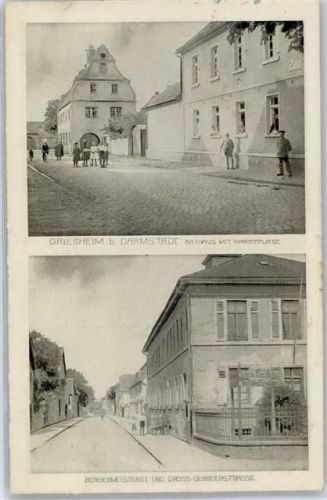 Griesheim Rathaus mit Marktplatz Bürgermeisterei