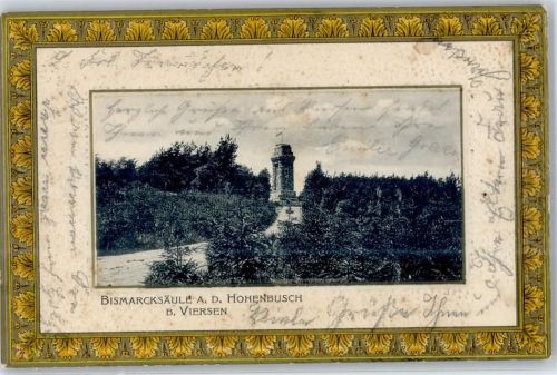 Viersen 1904 Bismarcksäule Denkmal