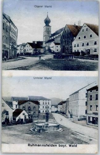 Ruhmannsfelden Oberer und Unterer Markt Brunnen