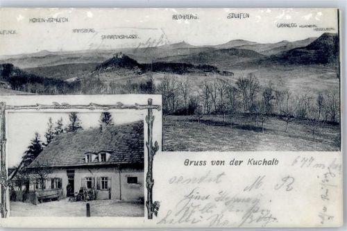Donzdorf 1907 Gasthaus zur Kuchalb Gebirgspanorama