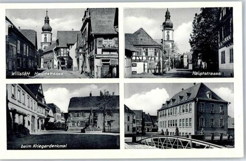 Willstätt Hauptstrasse Kriegerdenkmal Schulhaus