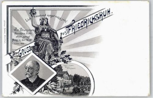 Friedrichsruh Lieb Vaterland magst ruhig sein Hotel Werner