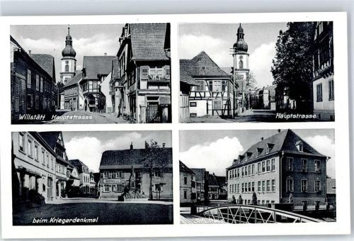 Willstätt Hauptstrasse Kriegerdenkmal Schulhaus