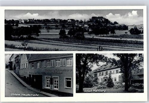 77972 W7638 Mahlberg , Baden - Schloß Mahlberg Cafe Handlung Karl Friedrich