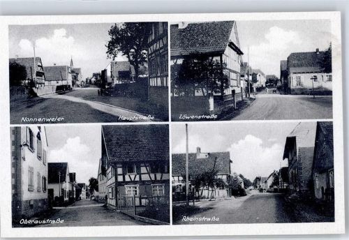 77963 W7635 Nonnenweier , Oberrhein - Rheinstraße Löwenstraße