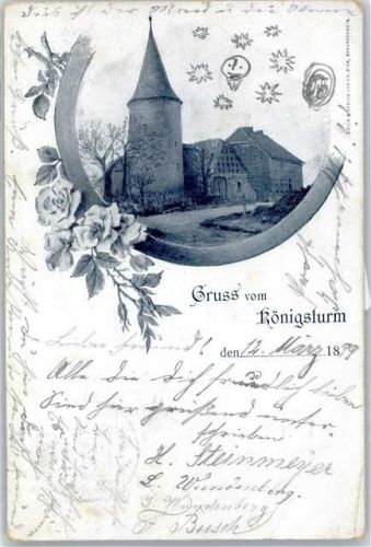 31167 W3205 Bockenem 1899 Lithographie Königsturm