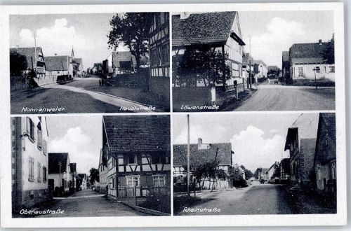 77963 W7635 Nonnenweier , Oberrhein - Löwenstraße Rheinstraße