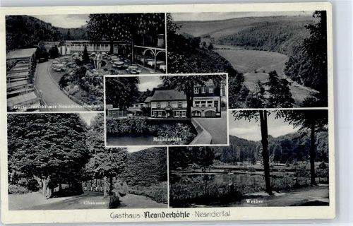 Neandertal - Gasthaus Neanderhöhle Garten Weiher