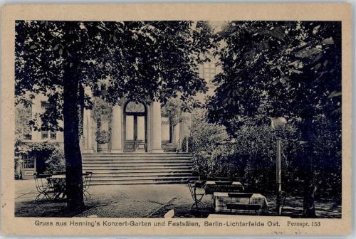 Lichterfelde Gasthaus Hennigs Festsäle Konzert Garten