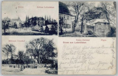 Lodersleben Kirche Schloss Lodersleben Kaiser-Denkmal