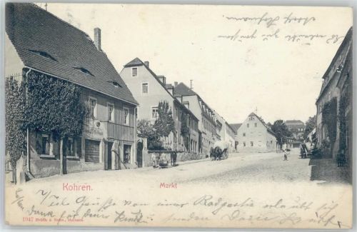 04655 O7234 Kohren-Sahlis - 1902 Markt