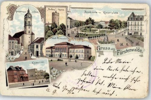 Fürstenwalde Kirchstrasse Dom Bullenturm Kaserne Kaiserplatz