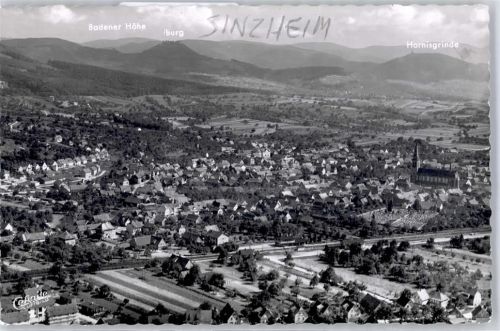 76547 W7573 Sinzheim b Baden-Baden - Fliegeraufnahme