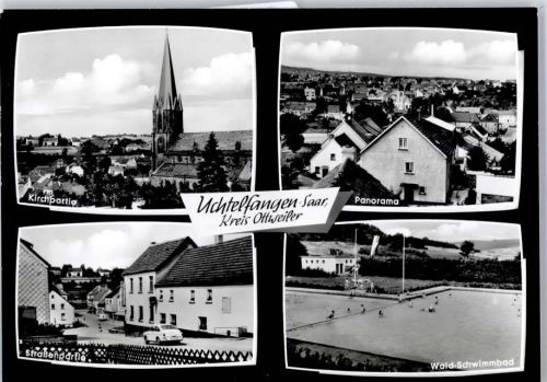 Uchtelfangen Kirche Schwimmbad Straßenansicht Auto
