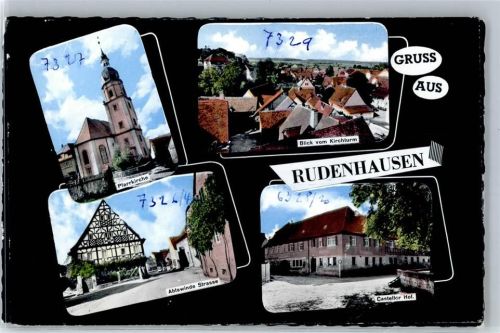 97355 W8711 Rüdenhausen - Pfarrkirche Abtswinde Straße Casteller Hof