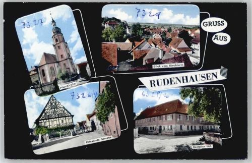 97355 W8711 Rüdenhausen - Pfarrkirche Abtswinde Straße Casteller Hof