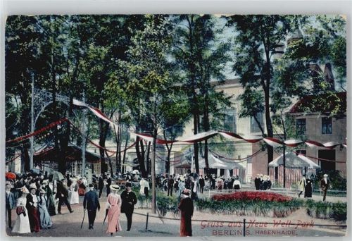Neukölln 1911 Gruss aus Neue Welt Park Hasenhaise