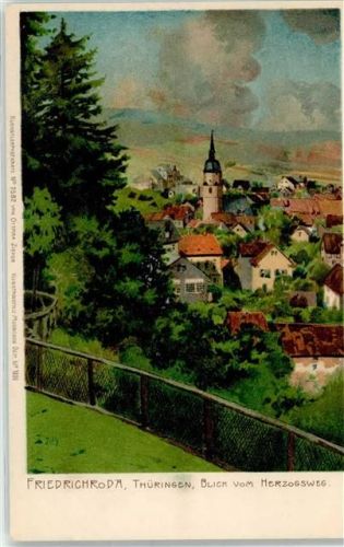 O5804 Friedrichroda Zieher Ottmar Künstlerkarte