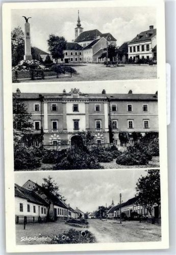 Schönkirchen-Reyersdorf Kriegerdenkmal Straßenansicht