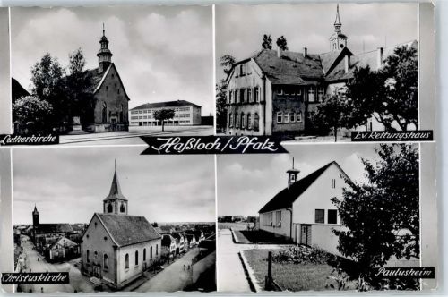 Haßloch Lutherkirche Paulusheim Christuskirche ev.Rettungshaus