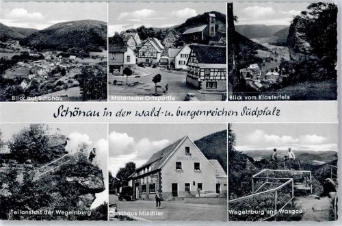 Schönau Ortskern Klosterfels Wegelnburg Gasthaus Mischler