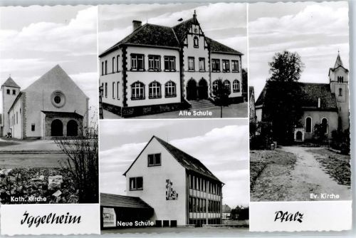 67459 W6737 Böhl-Iggelheim - Kath. Kirche Ev. Kirche Alte Schule Buch