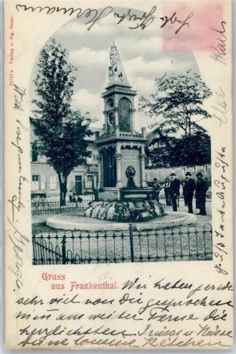 67227 W6710 Frankenthal (Pfalz) 1903 - Denkmal