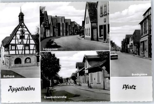 67459 W6737 Böhl-Iggelheim - Langgasse Eisenbahnstraße Rathaus