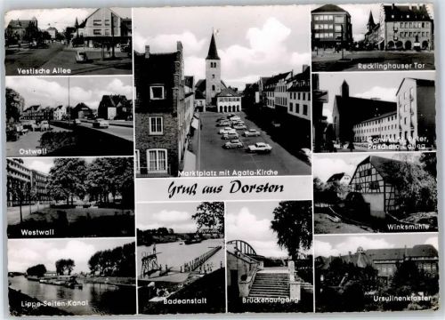 Dorsten Vestische Allee Marktplatz Agatha Kirche Schwimmbad Winksmühle