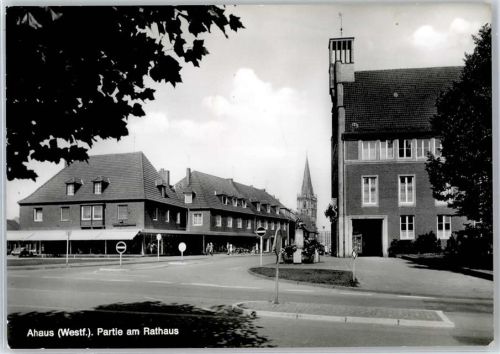 Ahaus Am Rathaus Geschäft Strassenkreuzung