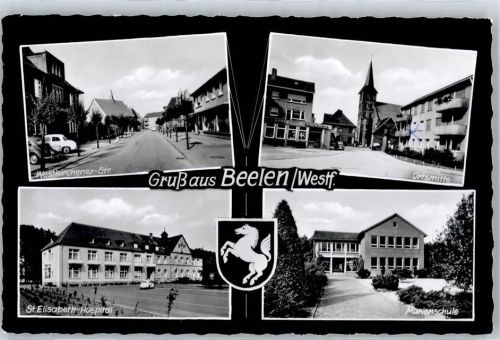 48361 W4413 Beelen - Westkirchener Strasse St Elisabeth Hospital Krankenhaus Marienschule