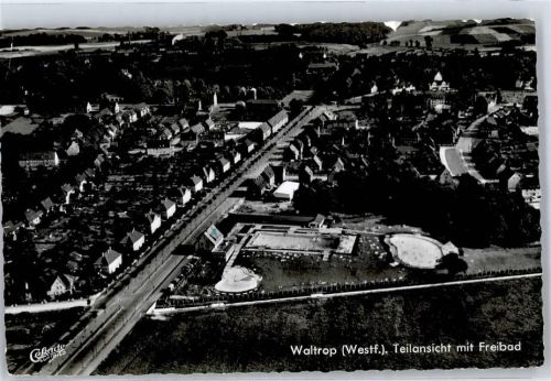 Waltrop Fliegeraufnahme mit Schwimmbad