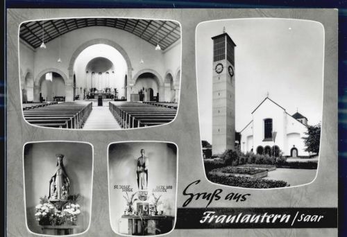 66740 W6630 Fraulautern - Kirche zur heiligen Dreifaltigkeit innen