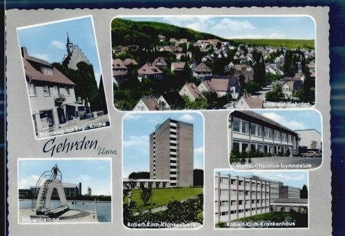 Gehrden Kirche Gymnasium Hallenfreibad Krankenhaus