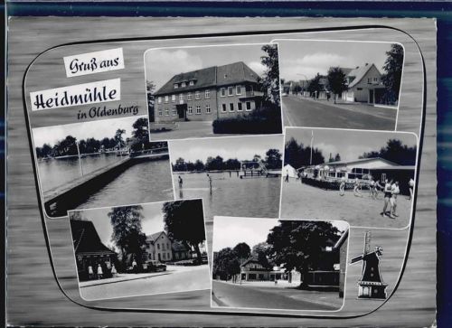 26419 W2948 Heidmühle , Kr Friesl - Schwimmbad Mühle
