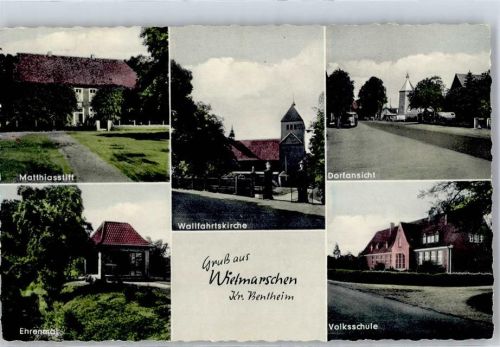 Wietmarschen Matthiasstift Kriegerdenkmal Volksschule Wallfahrtskirche