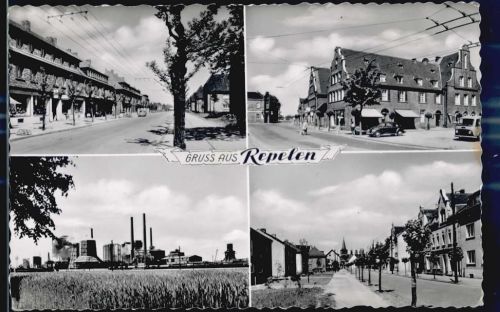 47441 W4130 Repelen - Fabrik Geschäft Strassenbilder