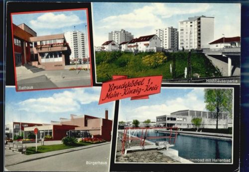 Bruchköbel Rathaus Bürgerhaus Hochhäuserpartie Schwimmbad