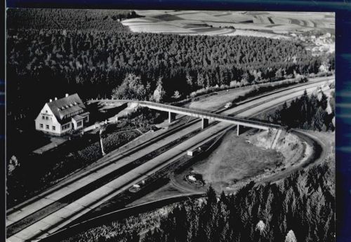 36287 W6431 Rimberg b Bad Hersfeld - Fliegeraufnahme Autobahn Rasthaus Gasthaus Heinrich Stumpf