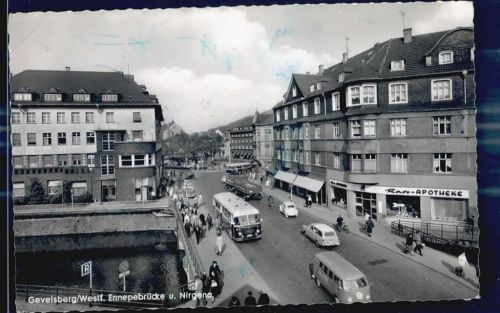 Gevelsberg Ennepebrücke Nirgena Apotheke Omnibus