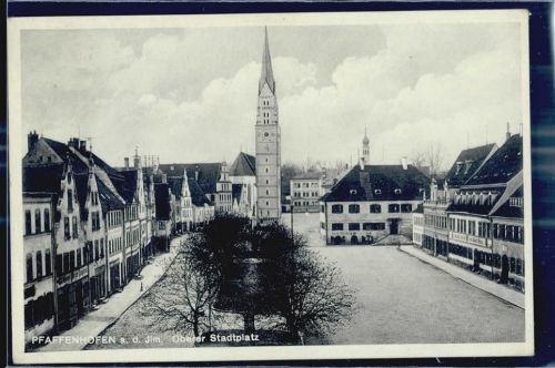 Pfaffenhofen Oberer Stadtplatz Kirche Gasthaus