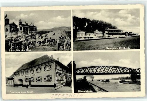 76473 W7557 Iffezheim - Rennplatz Gasthaus zum Schiff