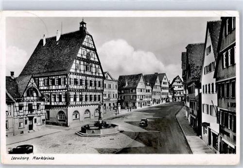 Leonberg Marktplatz Litfaßsäule