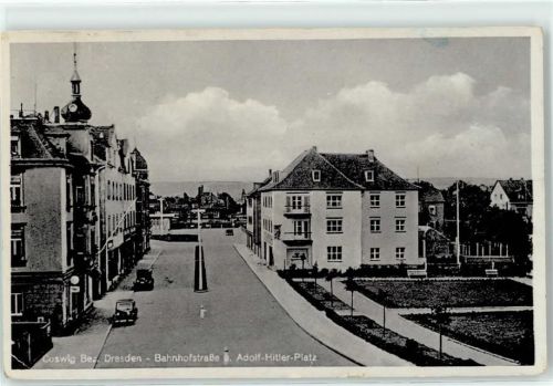 01640 O8270 Coswig b Dresden Gebrauchsspuren Bahnhofstraße